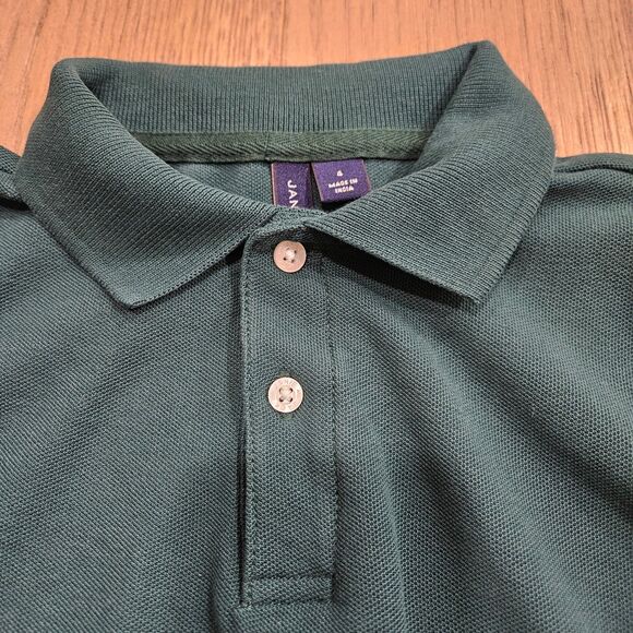 Janie and Jack Green  Polo Long Sleeve Shirt Size 4T - Picture 3 of 4